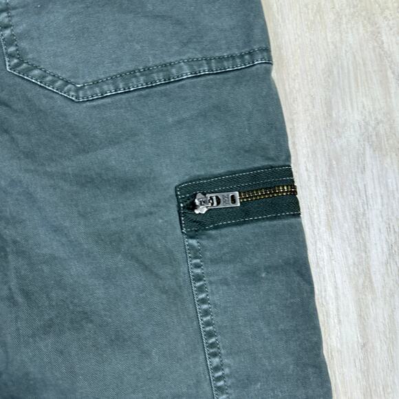 Madewell Army Green Cargo Skinny Ankle Utility Fatigue Pants Zip Pockets 30 - Picture 5 of 16